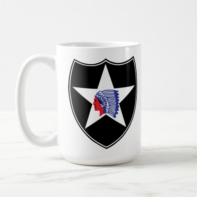 2nd Infantry Division Patch United States  Coffee Mug (Left)