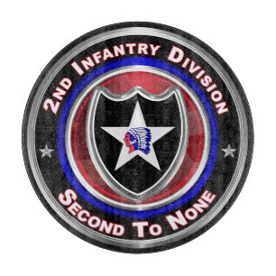 2nd Infantry Division “Second To None” Cutting Board