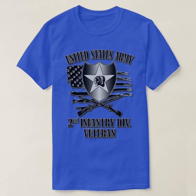2nd Infantry Division Veteran T-Shirt (Design Front)