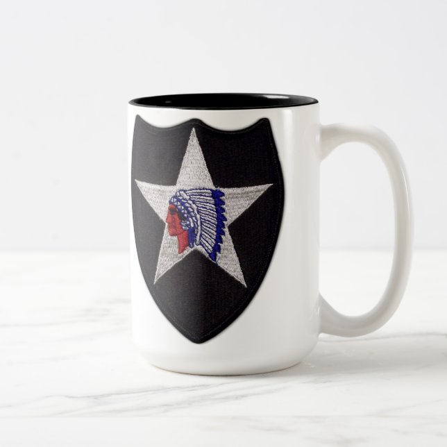 2nd infantry division veterans vets patch cup (Right)