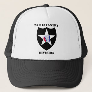 2nd Infantry Division W/Text Trucker Hat