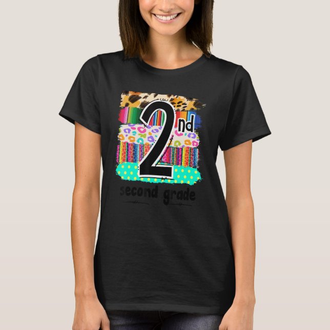 2nd Is For 2nd Grade Teacher First Day Of School V T-Shirt (Front)