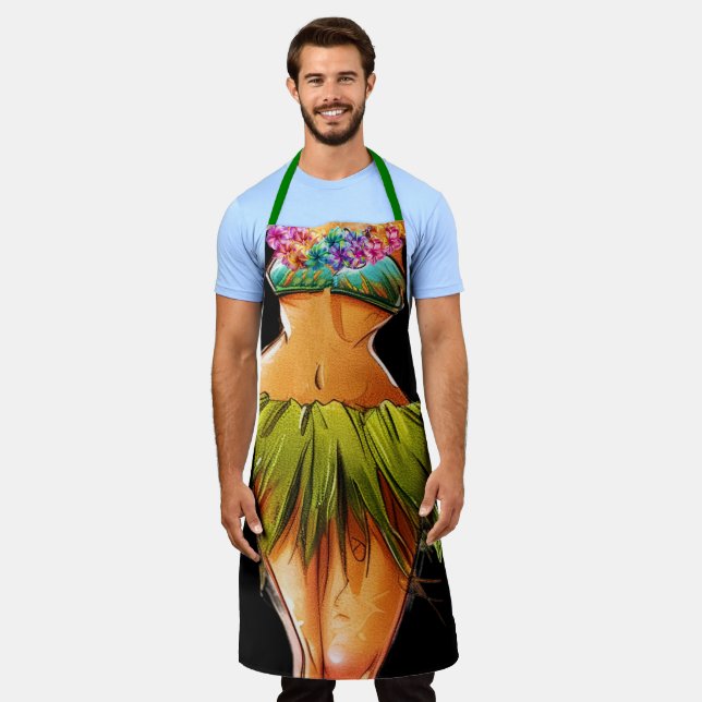 2nd Luau or Kitchen Laughter Apron (Worn)