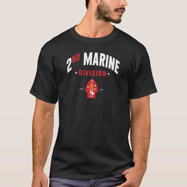 2nd Marine Division "The Silent Second" T-Shirt (Front)