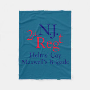 2nd New Jersey Regiment Fleece Blanket
