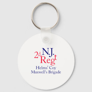 2nd New Jersey Regiment  Keychain