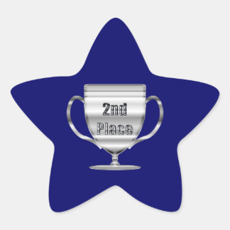 2nd Place Trophy Star Sticker