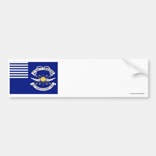 2nd Regt Lt Dragoons Bumper Sticker (Front)