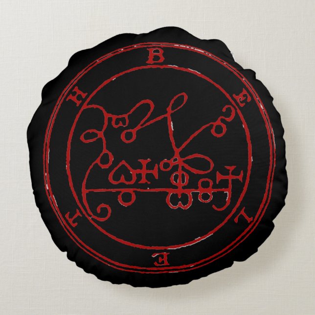 2nd Seal of Beleth Ultimate symbol Round Pillow (Back)
