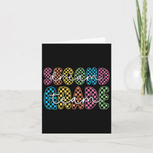 2nd Second Grade Dream Team Teacher First Day Back Card