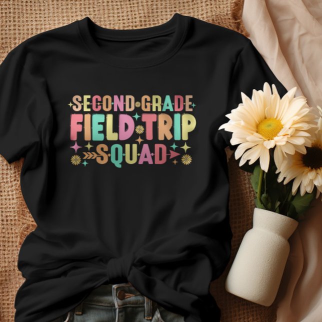 2nd Second Grade Field Trip Squad Matching Teacher T-Shirt (Creator Uploaded)