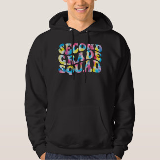 2nd second grade squad teacher Back To School Retr Hoodie