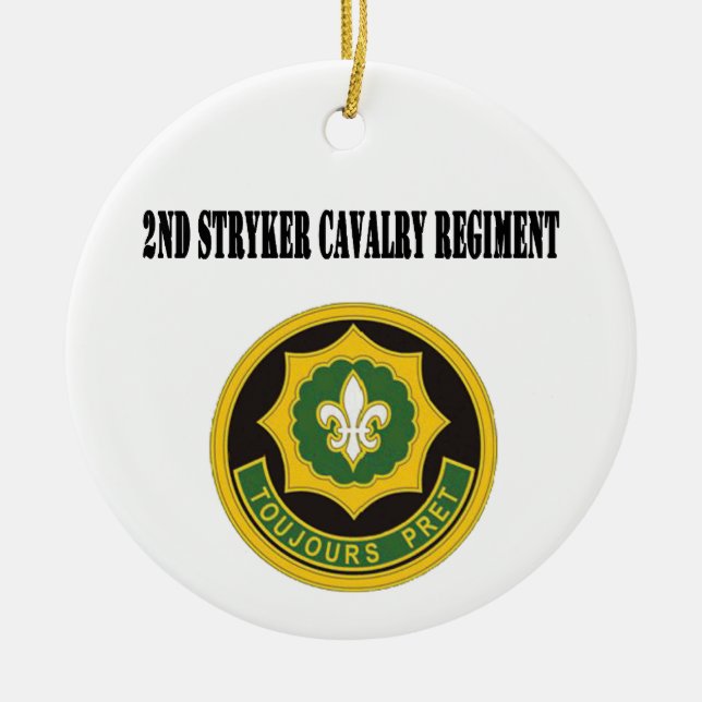 2nd Stryker Cavalry Regiment Ornament (Front)