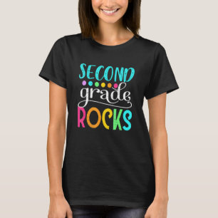 2nd Teacher Team   Second Grade Rocks T-Shirt