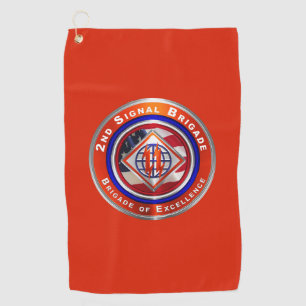 2nd Theatre Signal Brigade Golf Towel