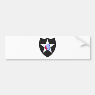 2nd U.S. Infantry Division Indianhead Bumper Sticker
