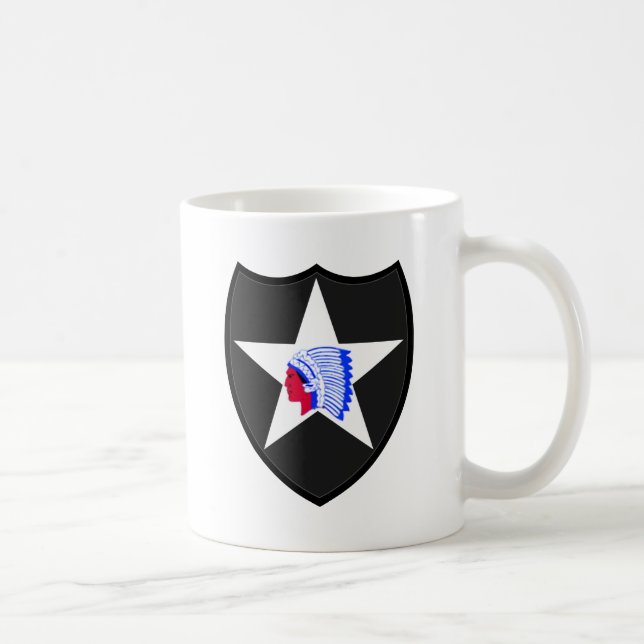 2nd U.S. Infantry Division Indianhead Coffee Mug (Right)