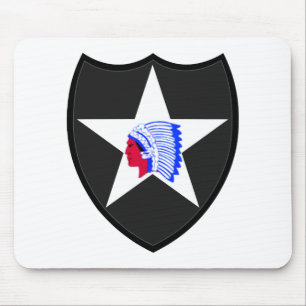 2nd U.S. Infantry Division Indianhead Mouse Pad