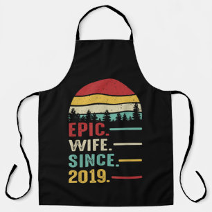 2nd Wedding Anniversary Gift for Her Epic Wife Apron