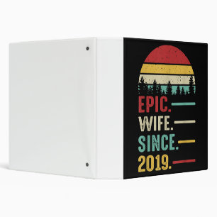 2nd Wedding Anniversary Gift for Her Epic Wife Binder
