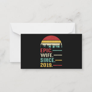 2nd Wedding Anniversary Gift for Her Epic Wife Card