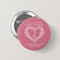 2nd wedding anniversary rose quartz heart photo