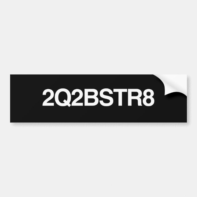2Q2BSTR8 - .png Bumper Sticker (Front)