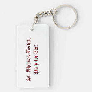 2s St Thomas Becket with Sword (M 33; Colorized) Keychain
