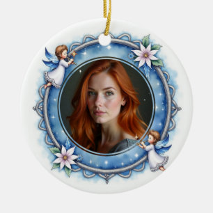 2sided Memorial Celestial Remembrance Ceramic Ornament