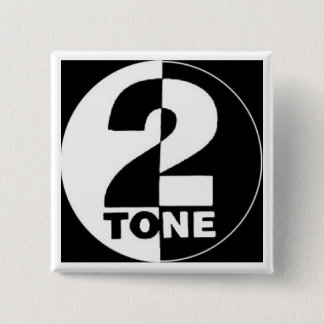 2tone 2 inch square button