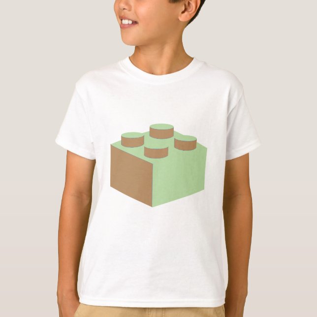 2x2 Brick by Customize My Minifig T-Shirt (Front)