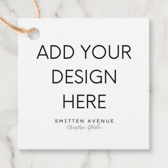 2x2" Square Tag Printing (Front)