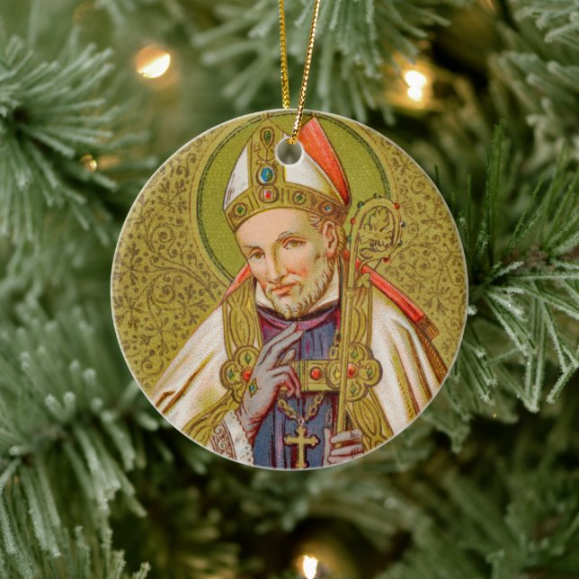 2x St. Alphonsus Liguori (SNV 02) (Round) Ceramic Ornament (Tree)