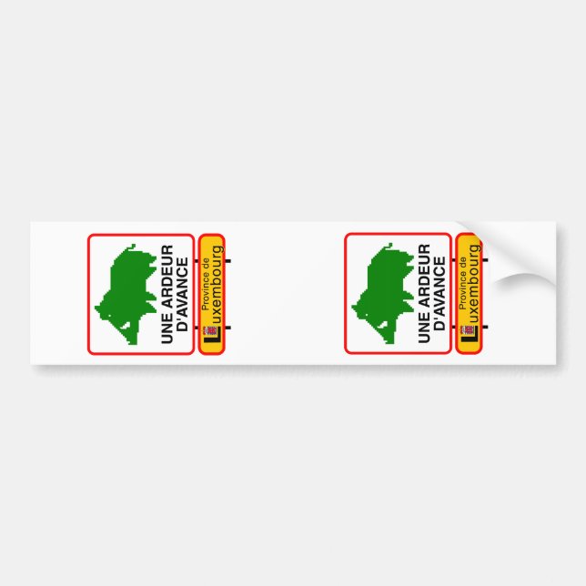 2x STICKER Adjustable CAR (registration) (Front)