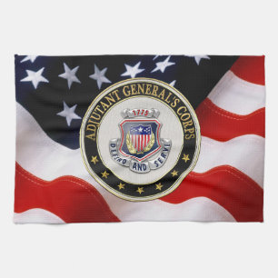 [300] AG Corps Regimental Insignia [3D] Kitchen Towel