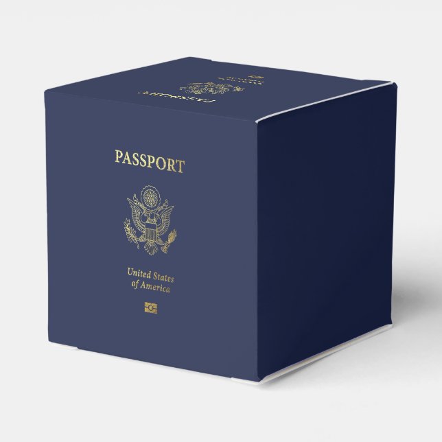 [300] American Passport Cover Favor Box (Back Side)
