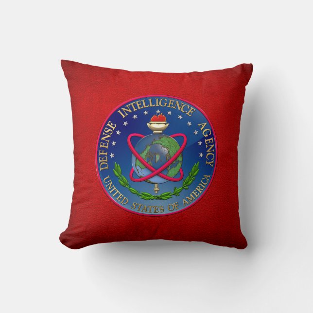 [300] Defence Intelligence Agency (DIA) Seal Throw Pillow (Front)
