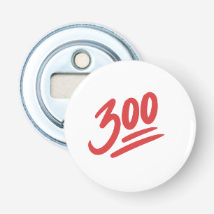 300 Emoji   Bowling Perfect Game Score Bottle Opener