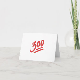 300 Emoji Bowling Perfect Game Score Card