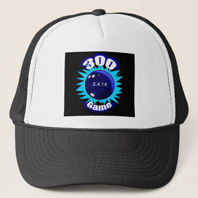 300 Game Blues Trucker Hat (Front)