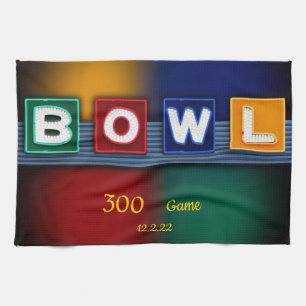 300 Game, or high game of your choice, Towel