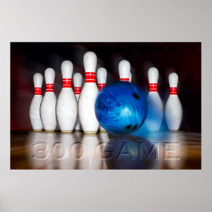 300 Game Pins and Ball Poster