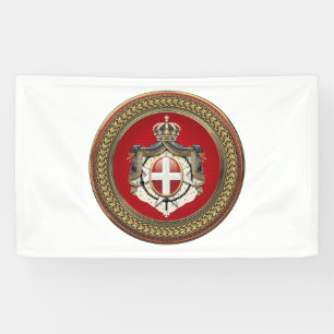 [300] Order of Malta - SMOM Coat of Arms Banner