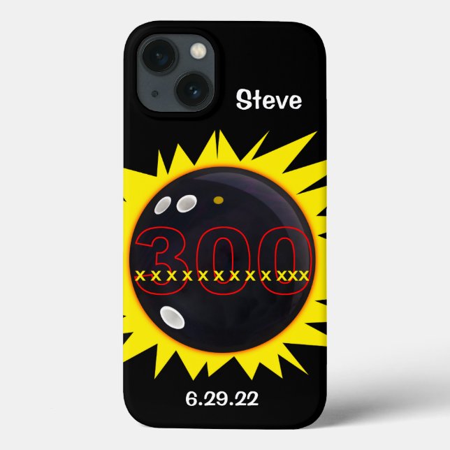 300 Perfect Game, 12 strikes, Bowling Case-Mate iP iPhone Case (Back)