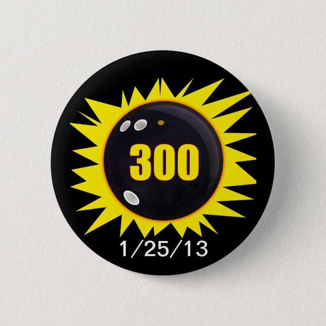 300 Perfect Game 2 Inch Round Button (Front)
