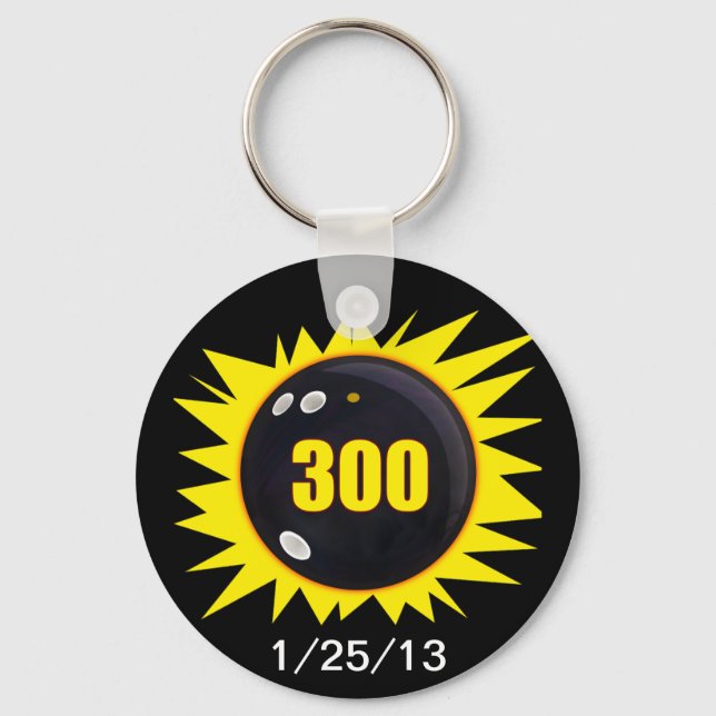 300 Perfect Game Keychain (Front)