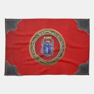 [300] Treasure Trove: Ancient Egyptian Scarab Kitchen Towel