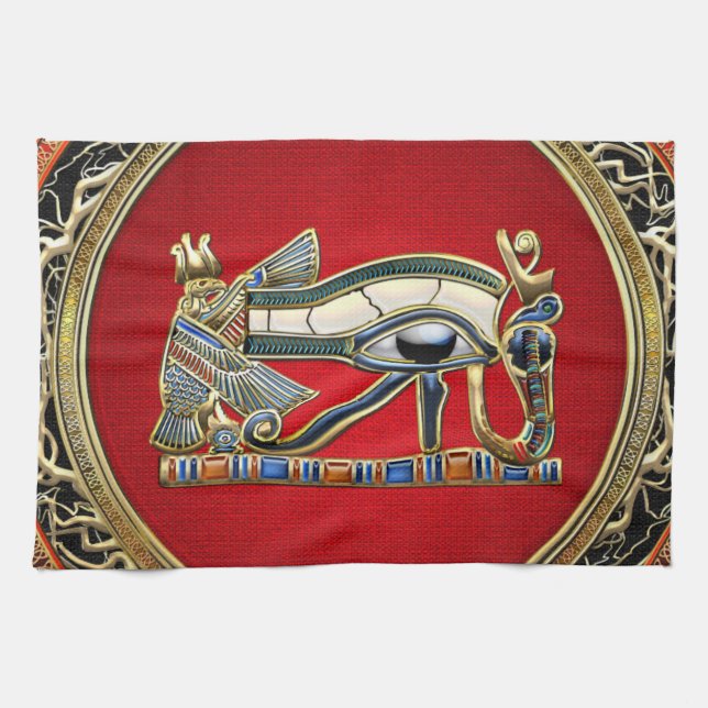 [300] Treasure Trove: The Eye of Horus Kitchen Towel (Horizontal)