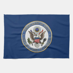 [300] U.S. Department of State (DoS) Emblem [3D] Kitchen Towel