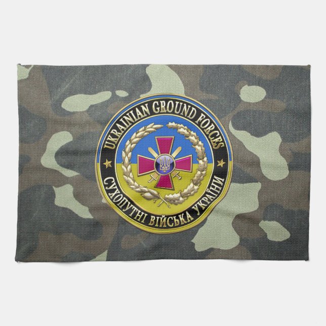 [300] Ukrainian Ground Forces [Special Edition] Kitchen Towel (Horizontal)